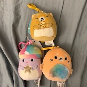 🆕 new with tag squishmallows clip on bundle